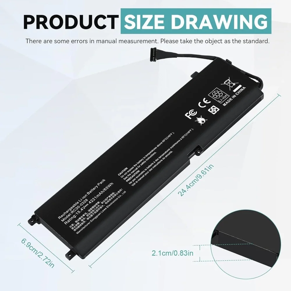 RC30-0328 Battery for‎ Razer Blade 15 RZ09-0328 RZ09-0351 RZ09-0410X 2020 2021